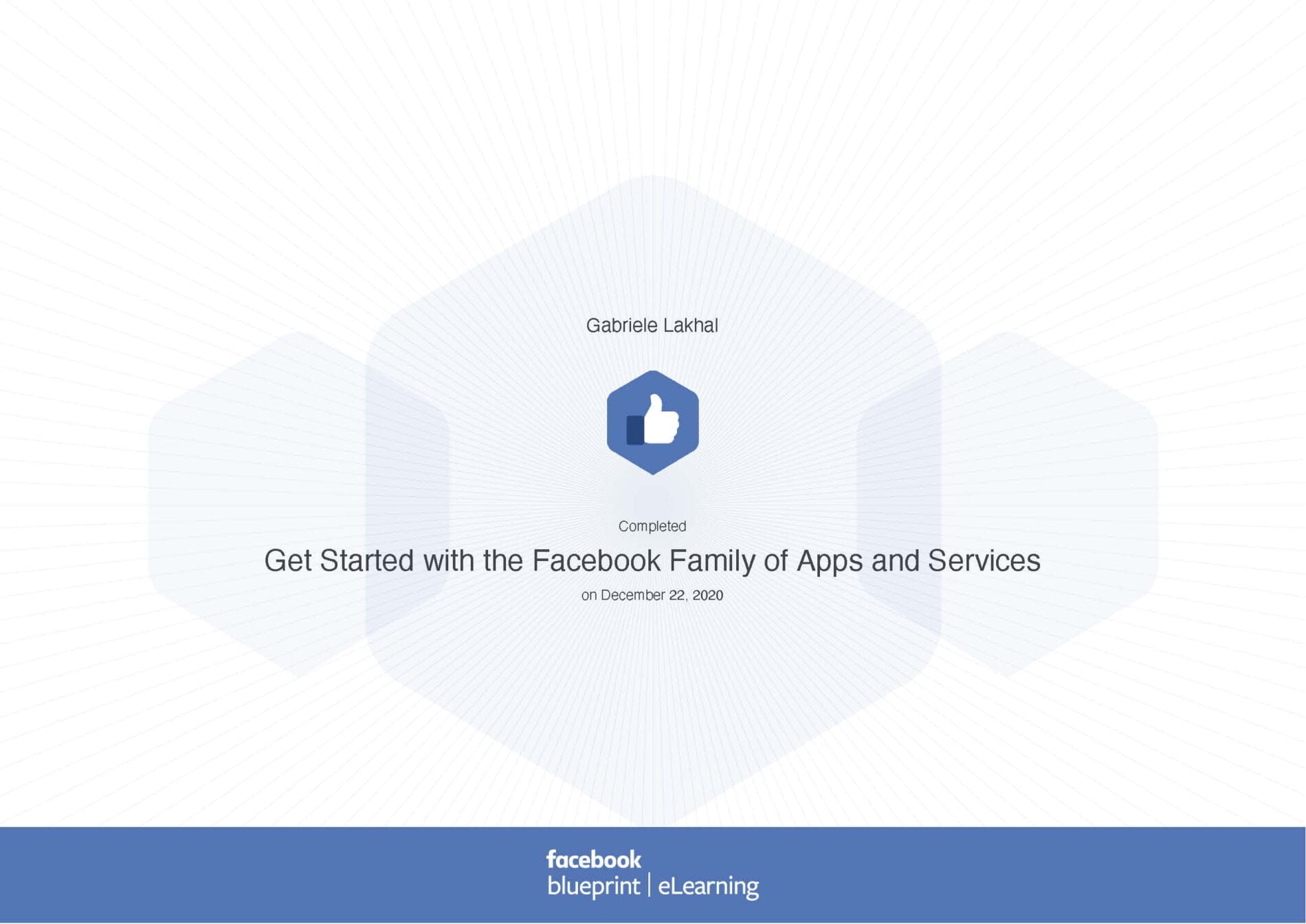 Get Started with the Facebook Family of Apps and Services Learn new skills to build your brand or business